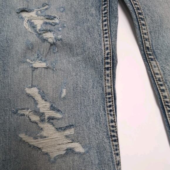 Levis 511 Jeans Mens Size 30x34 Blue Distressed Cotton Blend Slim Fit NEW NWT - Picture 10 of 16